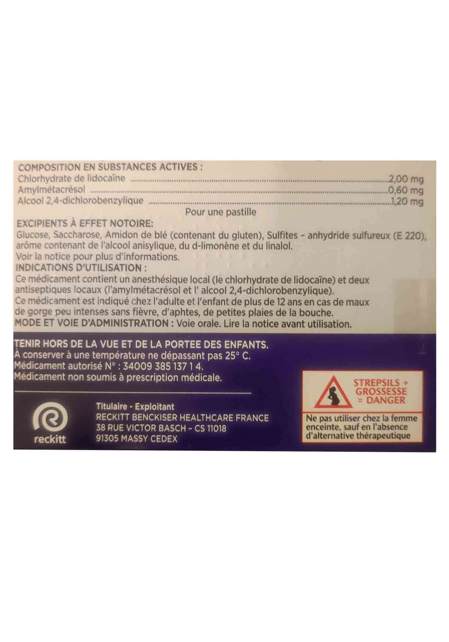 STREPSILS LIDOCAINE 36 PASTILLES – Image 2