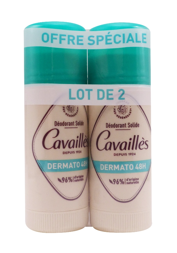ROGE CAVAILLES DEODORANT DERMATO 48H STICK LOT 2X40ML