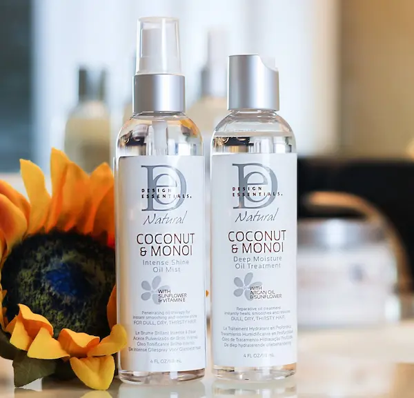 INTENSE SHINE OIL MIST Huile Spray Brillance - Design Essentials Coconut & Monoï – Image 3