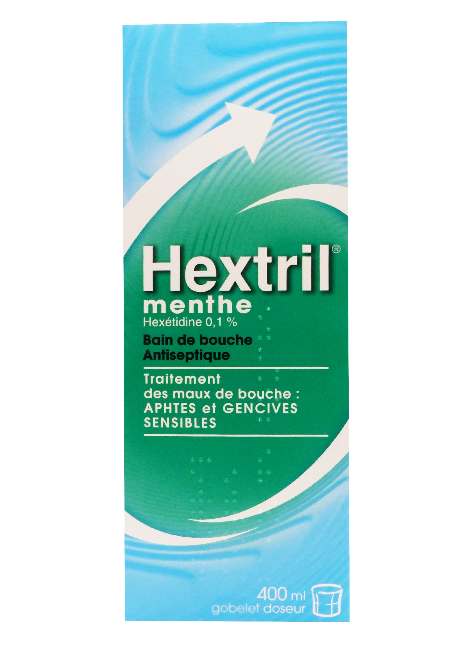 HEXTRIL MENTHE 0,1% BAIN DE BOUCHE 400ML