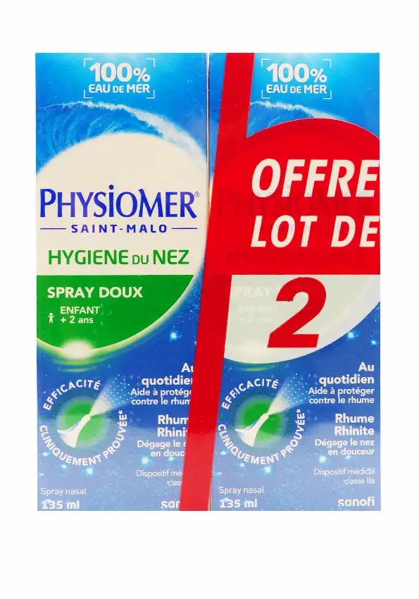 PHYSIOMER SPRAY DOUX LOT 2 X 135 mL