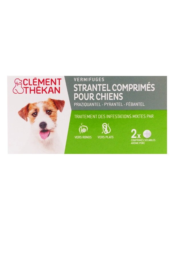 STRANTEL VERMIFUGE CHIEN 2 COMPRIMES SECABLES